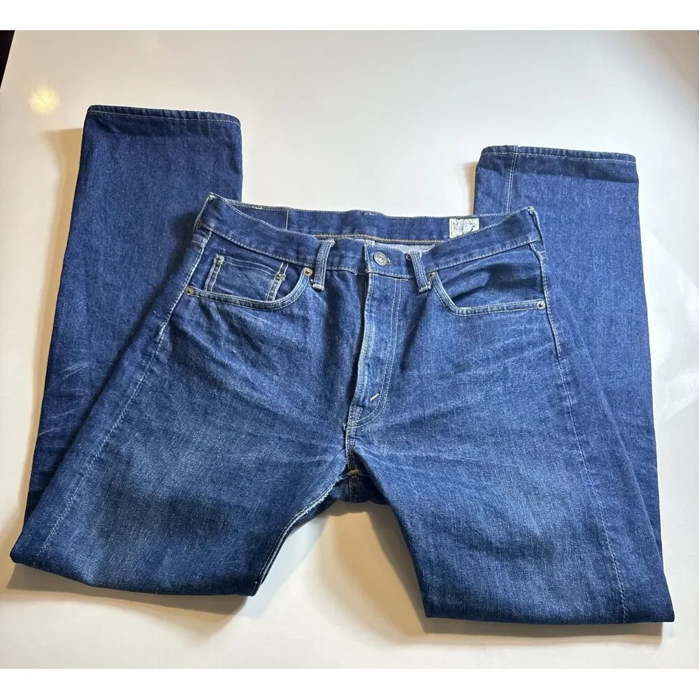 orSlow Lot 107 Ivy Fit Jeans Made in Japan Selvedge Denim Indigo XS S (1)